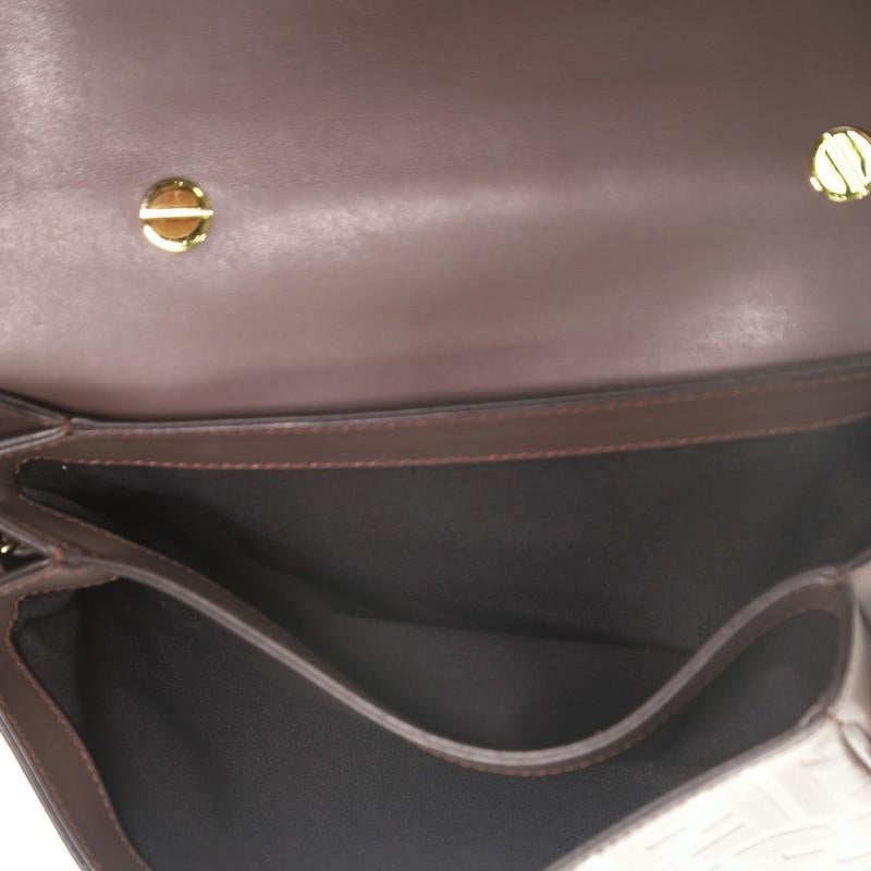 Women's or Men's Fendi Logo Clutch Embossed Leather