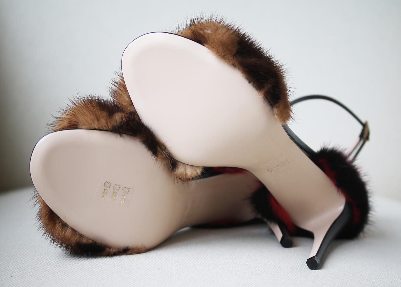 fendi mink sandals