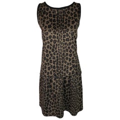 Vintage Fendi Logo Reversible Black and Leopard Basketball Jersey Top / Skirt Set, 1990s