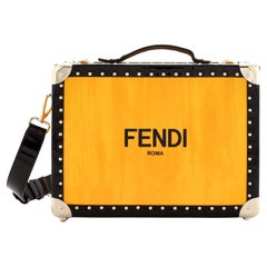Fendi Logo Rigid Suitcase Leather Small