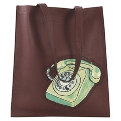 Fendi Logo Shopper Tote Printed Leather Fendi Logo Shopper Tote Printed Leather