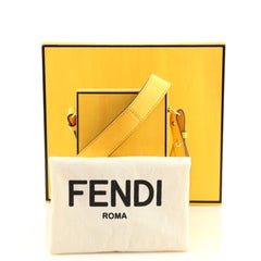 Fendi Logo Vertical Box Crossbody Bag Leather