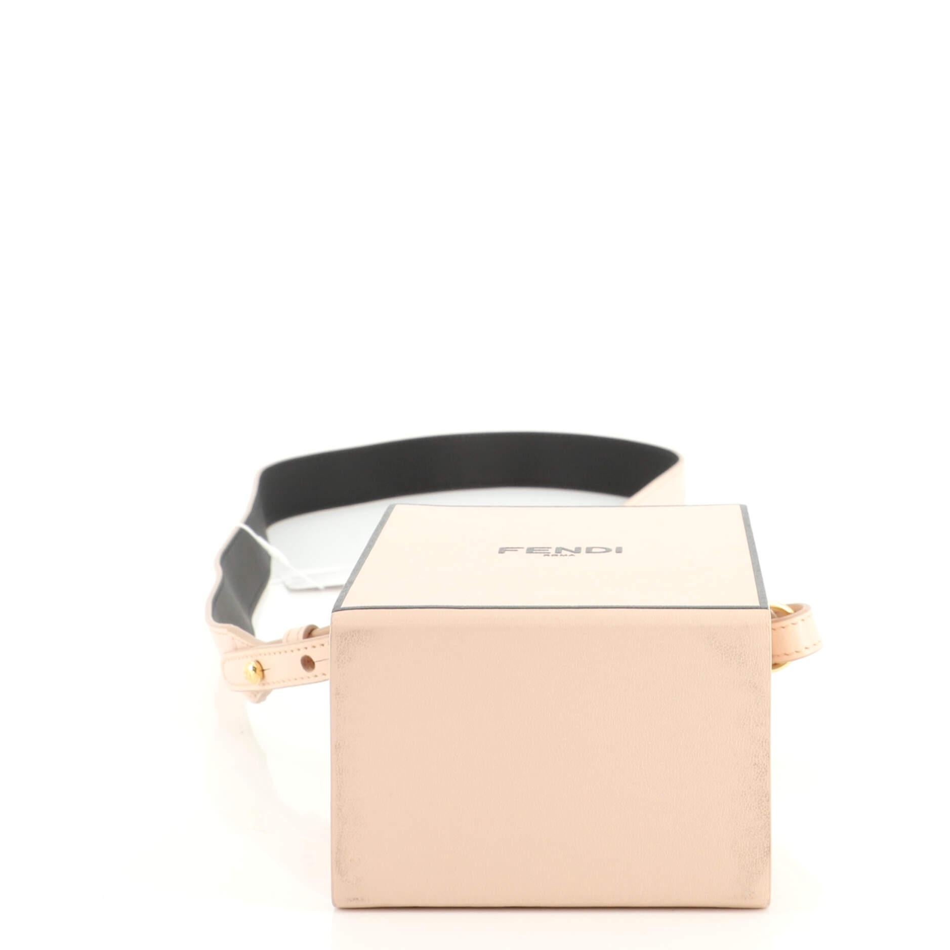 Women's or Men's Fendi Logo Vertical Box Crossbody Bag Leather