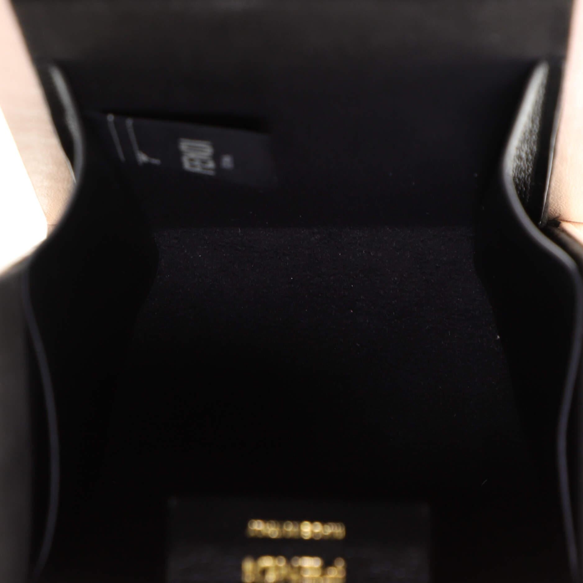 Fendi Logo Vertical Box Crossbody Bag Leather 1