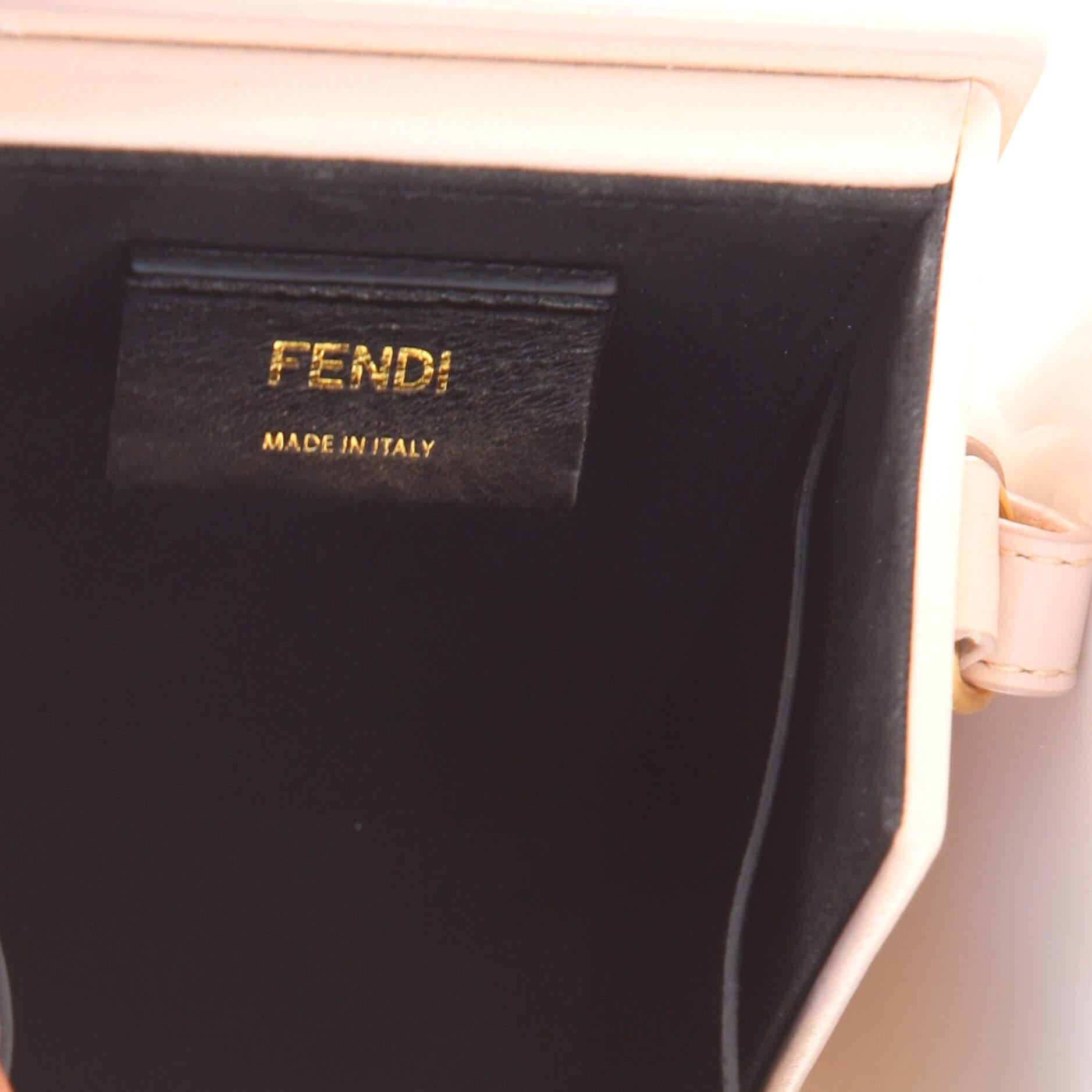 Women's or Men's Fendi Logo Vertical Box Crossbody Bag Leather