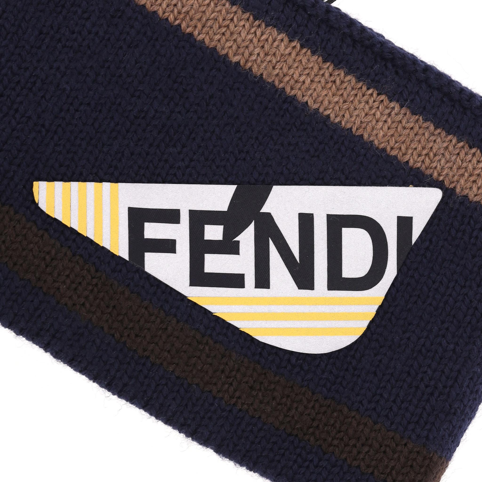 Fascia per capelli con logo di Fendi in lana con insetti In condizioni Nuovo in vendita a London, GB