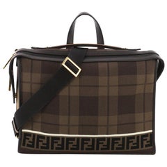 Fendi Lui Messenger Bag Tech Knit with Leather Large