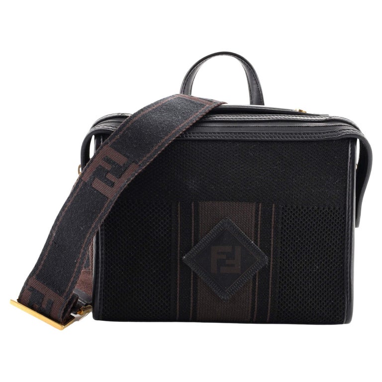 Fendi Lui Messenger Bag Tech Knit with Leather Mini at 1stDibs