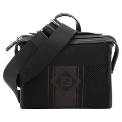 Fendi Lui Messenger Bag Tech Knit with Leather Mini