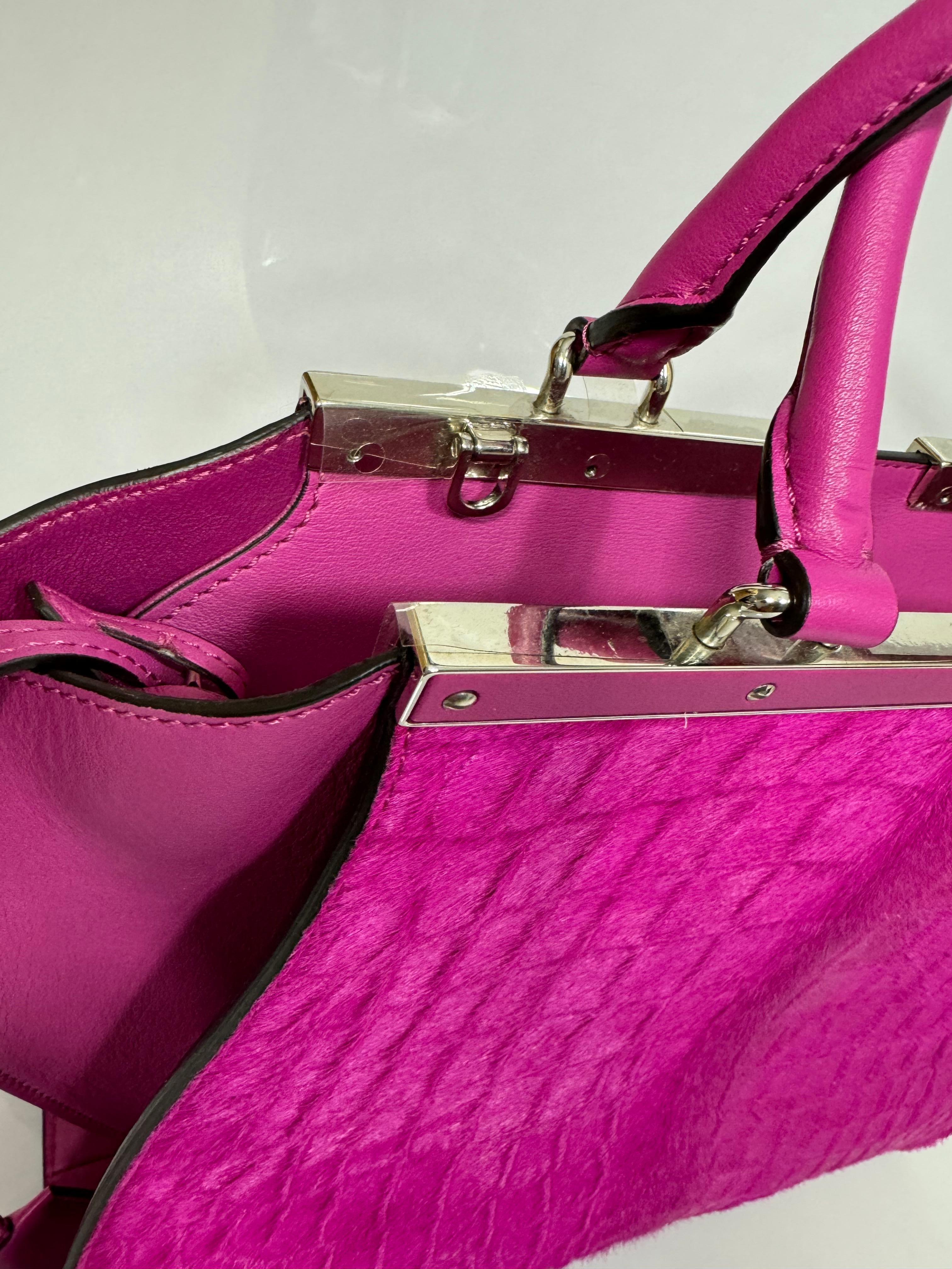 Fendi Magenta Calf 3Jours Handbag- NEW Never Carried 6