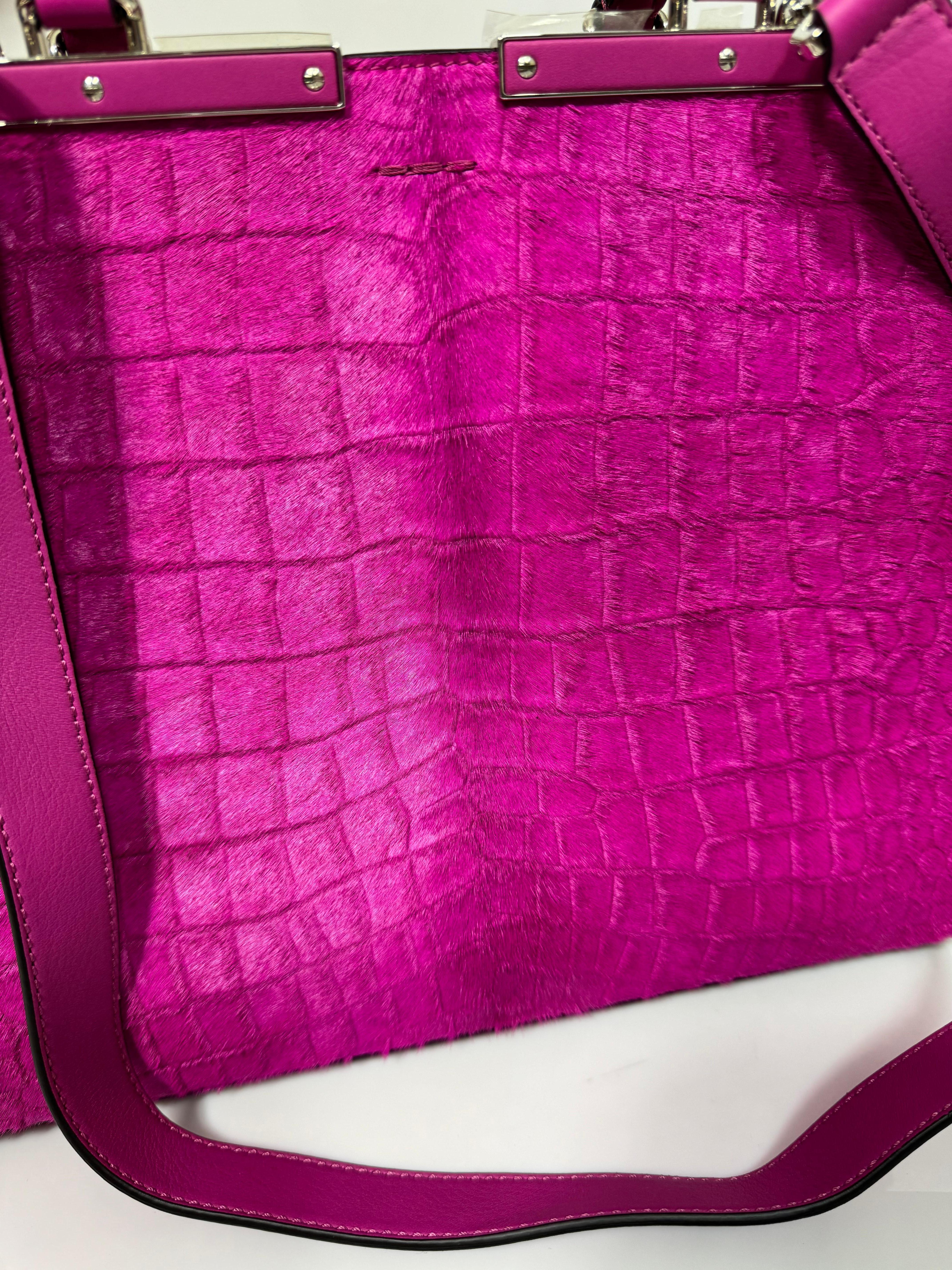 Fendi Magenta Calf 3Jours Handbag- NEW Never Carried 9