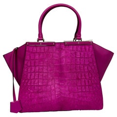 Used Fendi Magenta Calf 3Jours Handbag- NEW Never Carried