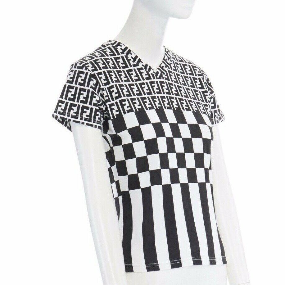 fendi black and white top