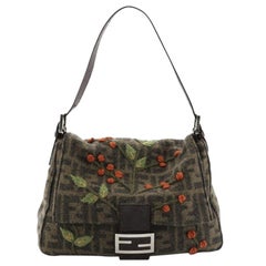 Fendi Mama Forever Bag Embroidered Zucca Wool