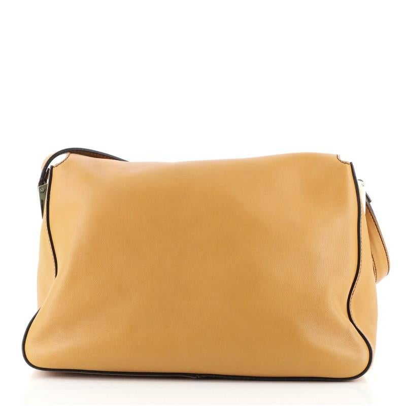Orange Fendi Mama Forever Bag Leather Large