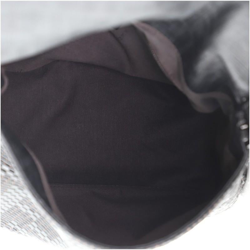 Black Fendi Mama Forever Bag Woven Leather
