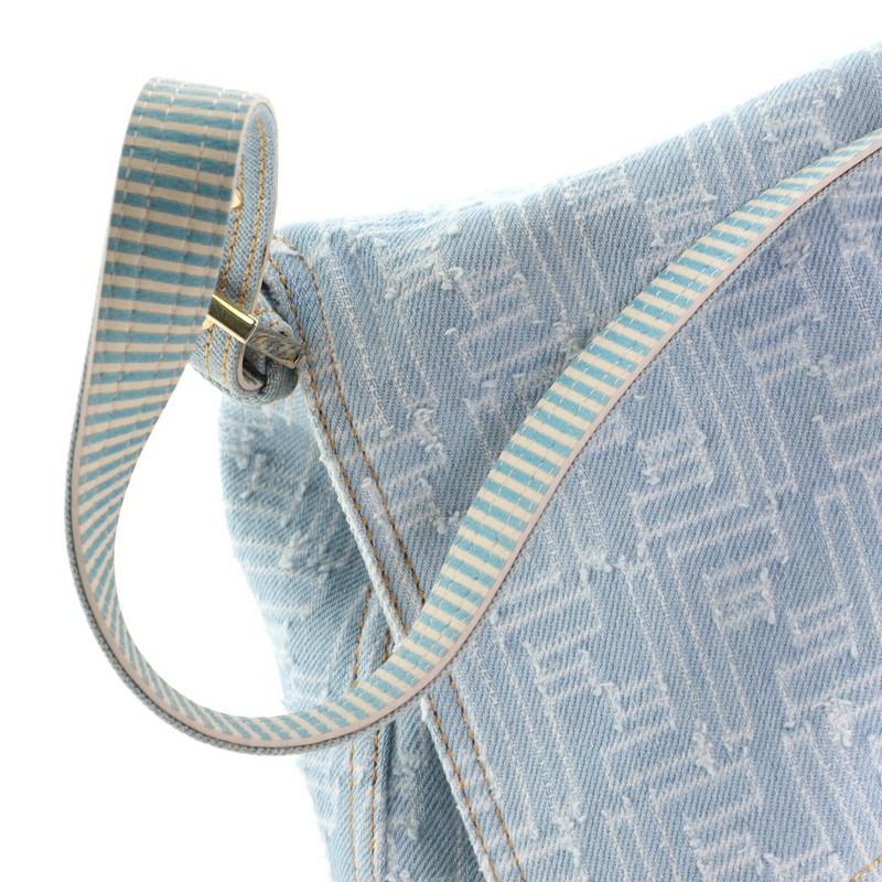 Fendi  Mama Forever Bag Zucca Denim In Good Condition In NY, NY