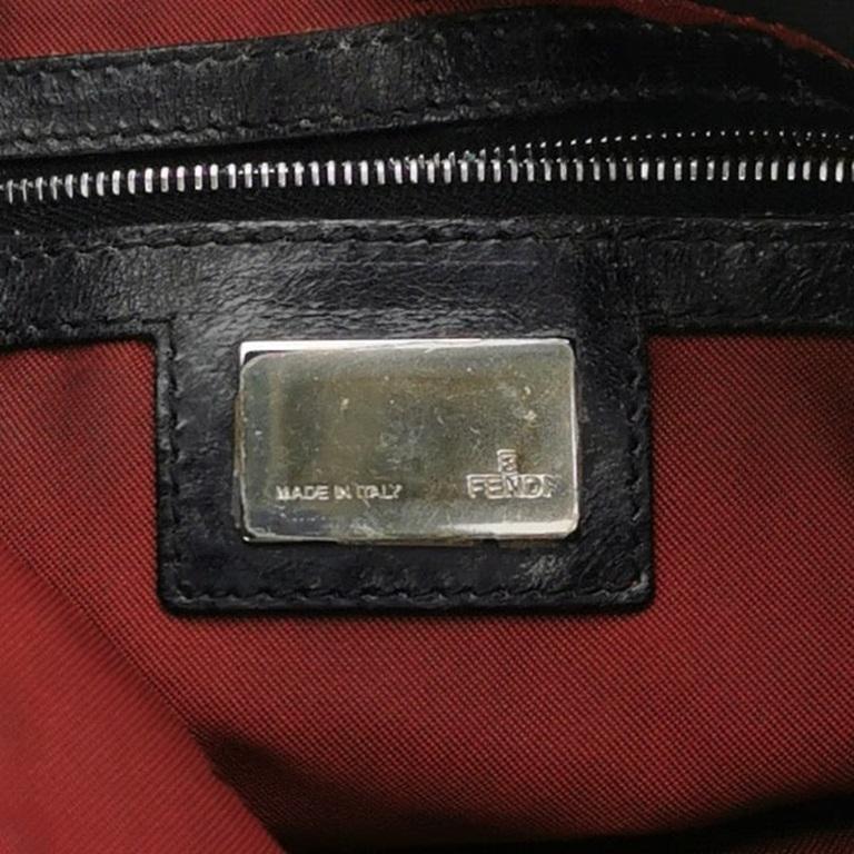 Fendi Mamma Baguette Black Faux Fur Shoulder Bag 1