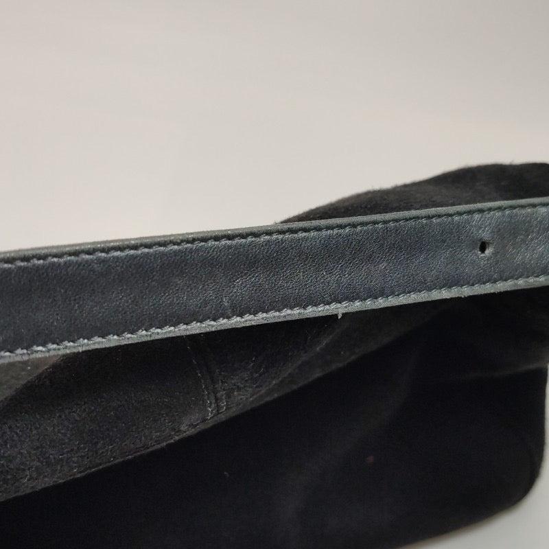 Fendi Mamma Baguette Black Suede Leather 2