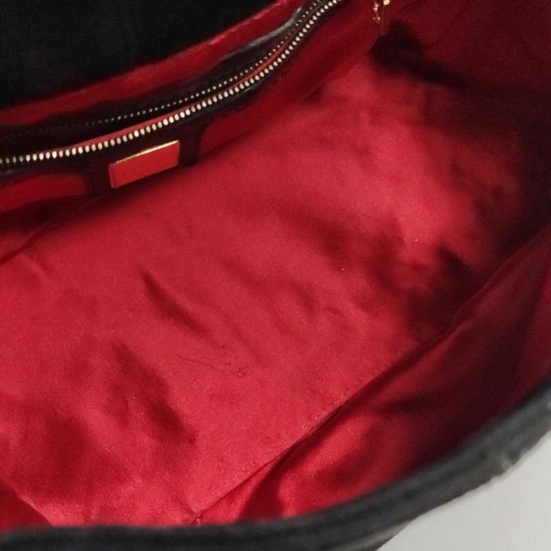 Fendi Mamma Baguette Black Suede Leather 3