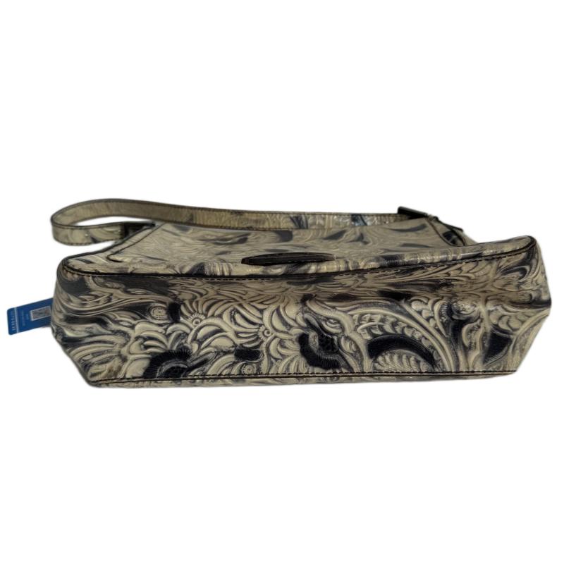 Donna Fendi Mamma Baguette Borsa a tracolla blu bianca con fiori in rilievo in vendita