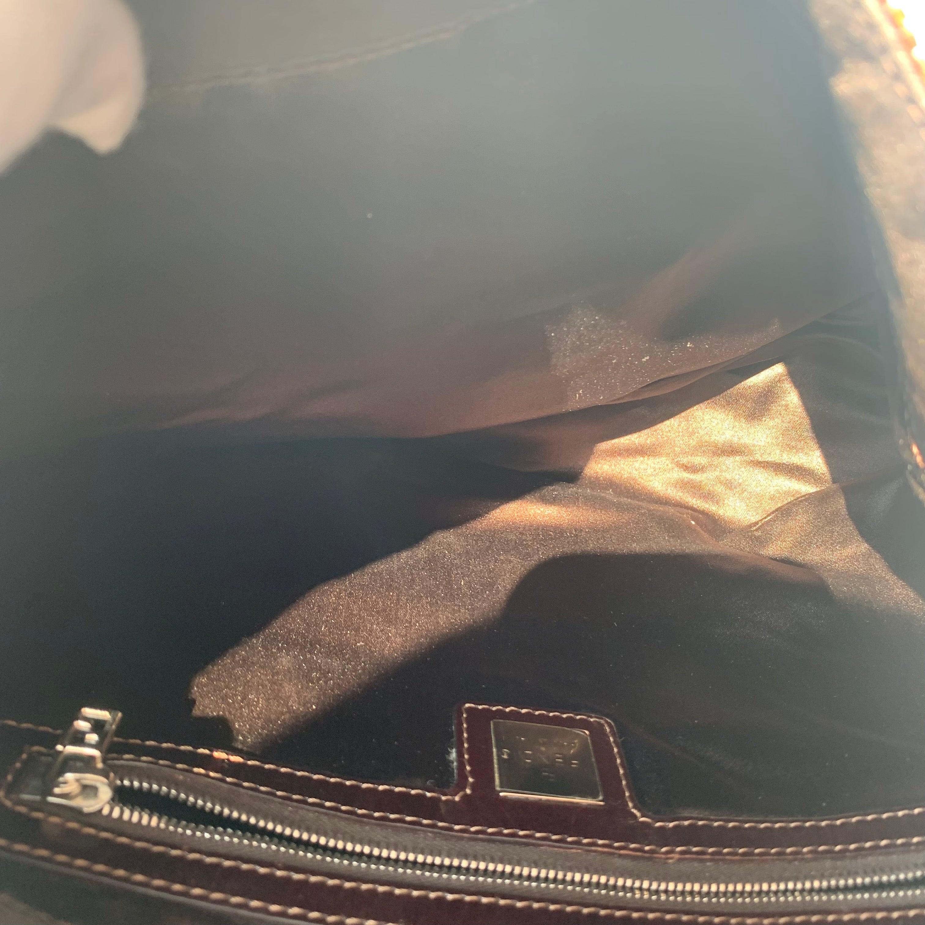 Fendi Mamma Baguette Brown Beaded Shoulder Bag 11