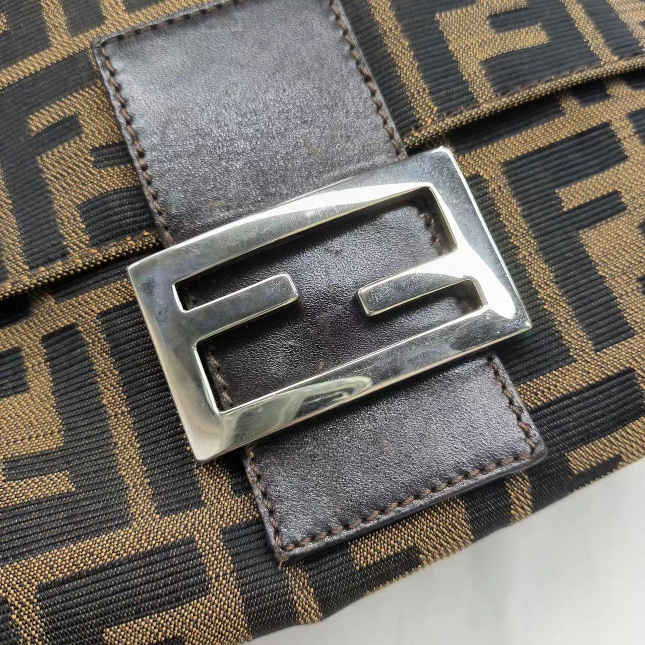 Fendi Mamma Baguette Brown Classic Zucca Monogram 2