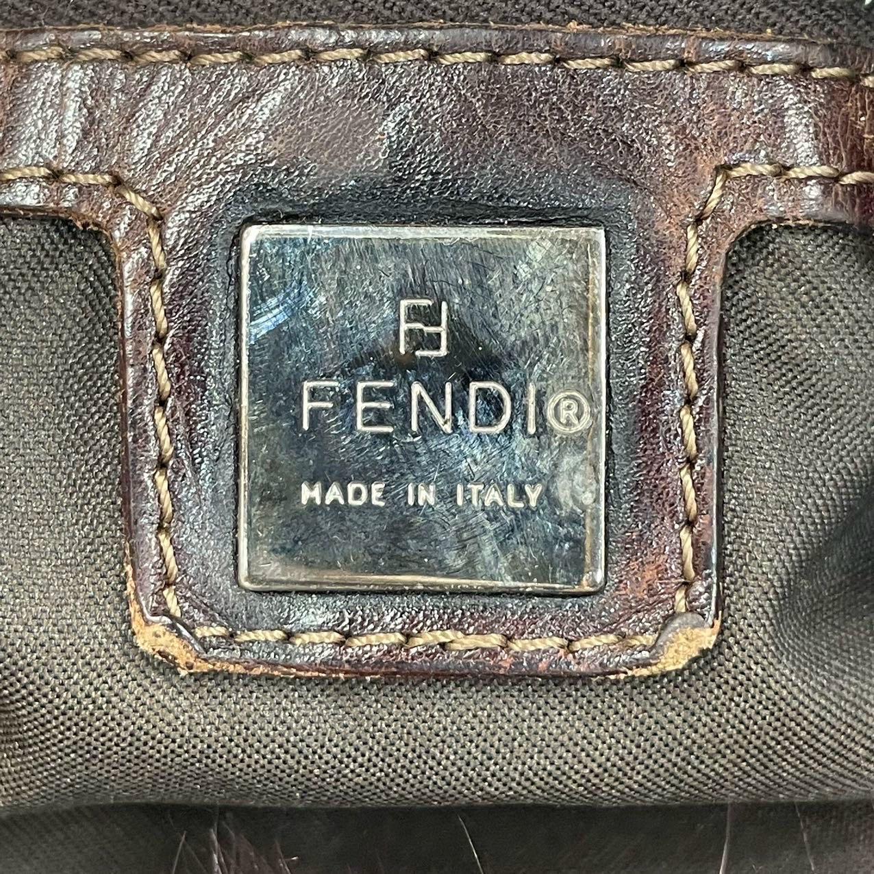 Fendi Mamma Baguette Burgundy Faux Fur Shoulder Bag For Sale 5