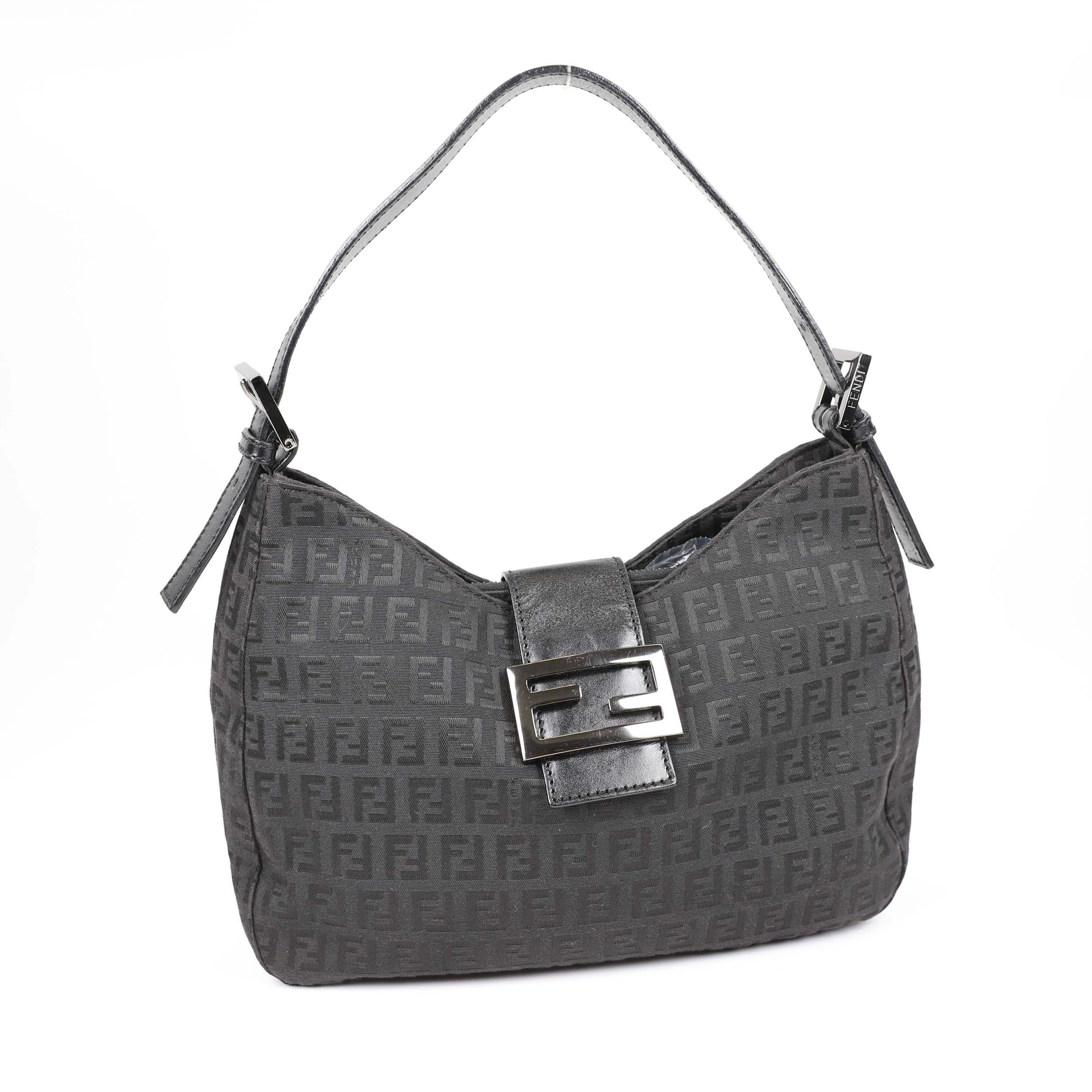 Fendi Mamma Baguette cloth handbag 10
