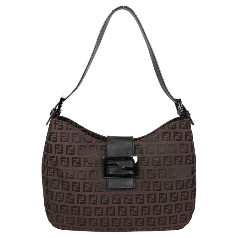 Fendi Mamma Baguette cloth handbag For Sale at 1stDibs