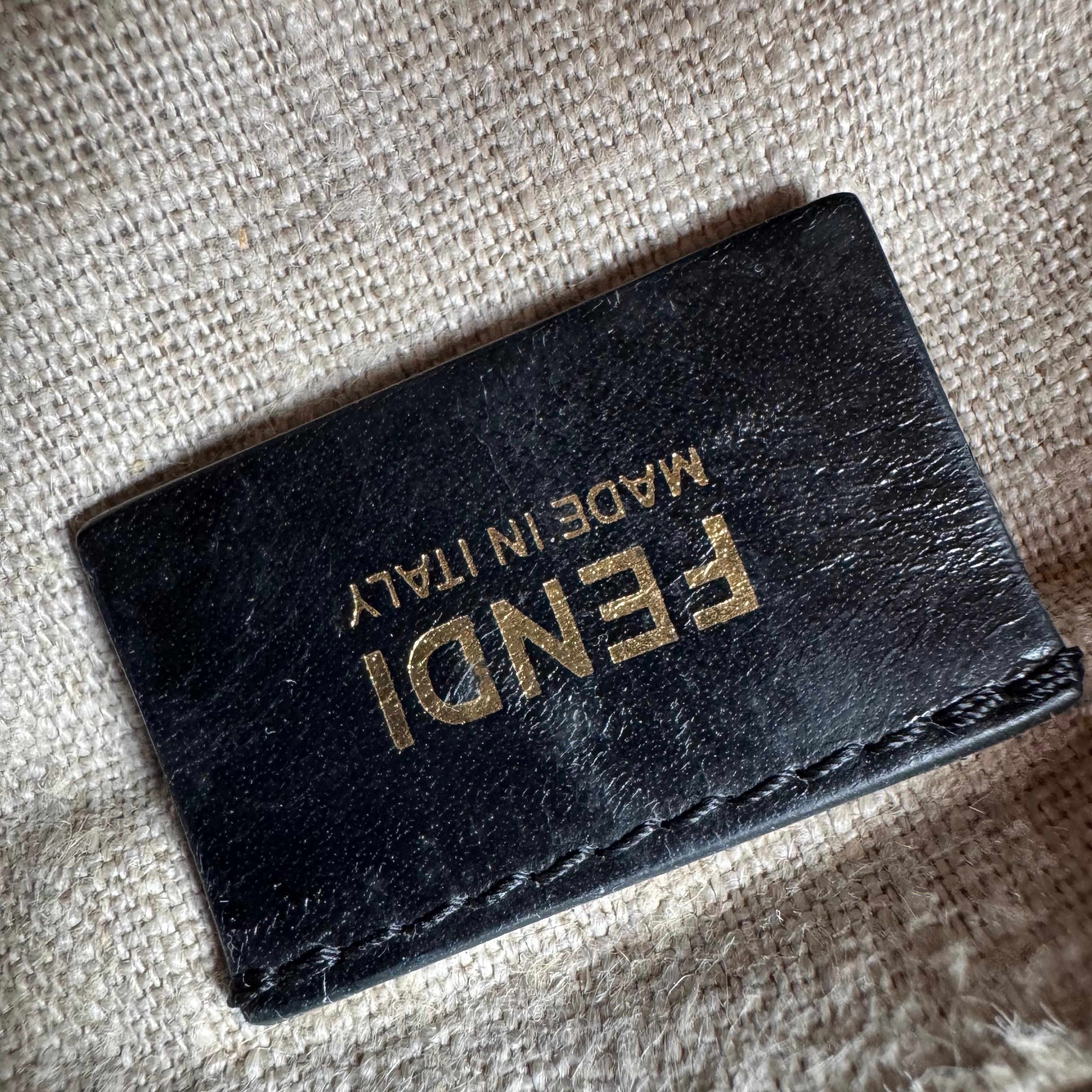 Fendi Mamma Baguette Large Pony hair in Cow Print Black and White For Sale 14