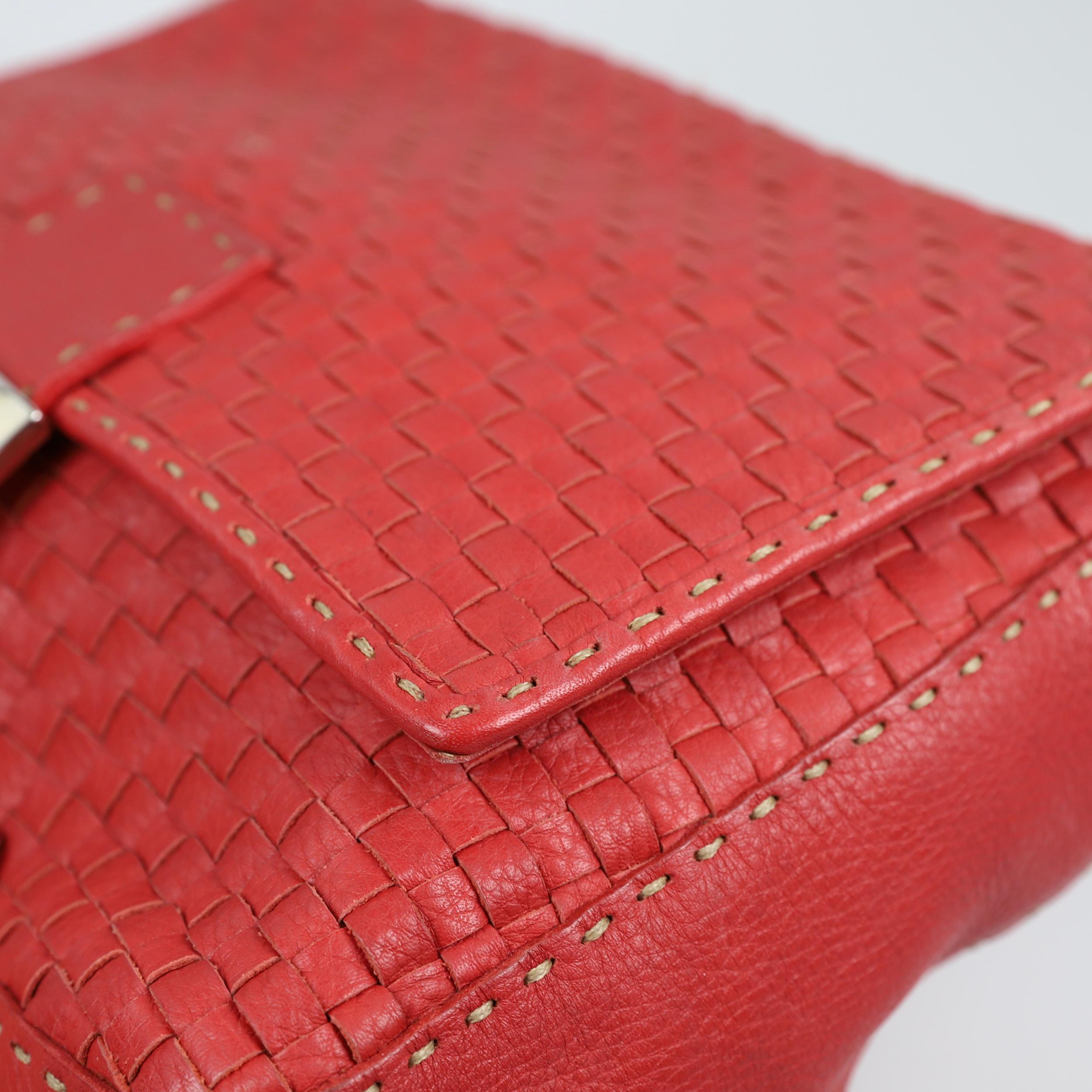 Fendi Mamma Baguette leather handbag For Sale 7