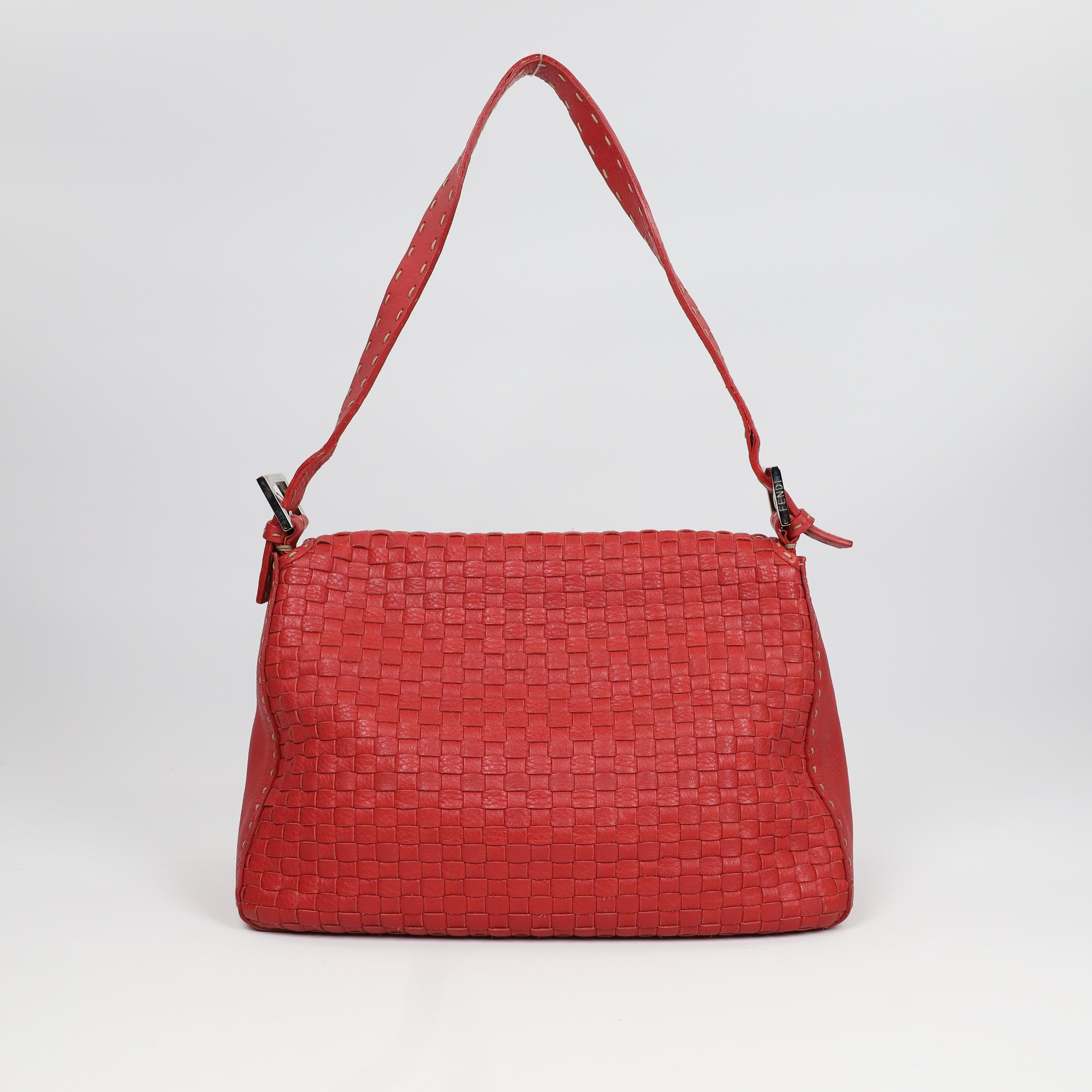 Fendi Mamma Baguette leather handbag For Sale 12