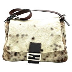 Fendi Mamma Baguette Pony-style Calfskin Dalmatian Dog Polka Dots Print