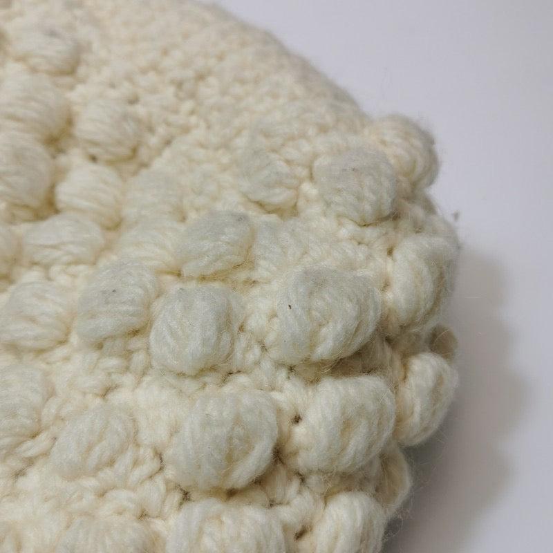 Fendi Mamma Baguette White Crochet Pompom Shoulder Bag 9