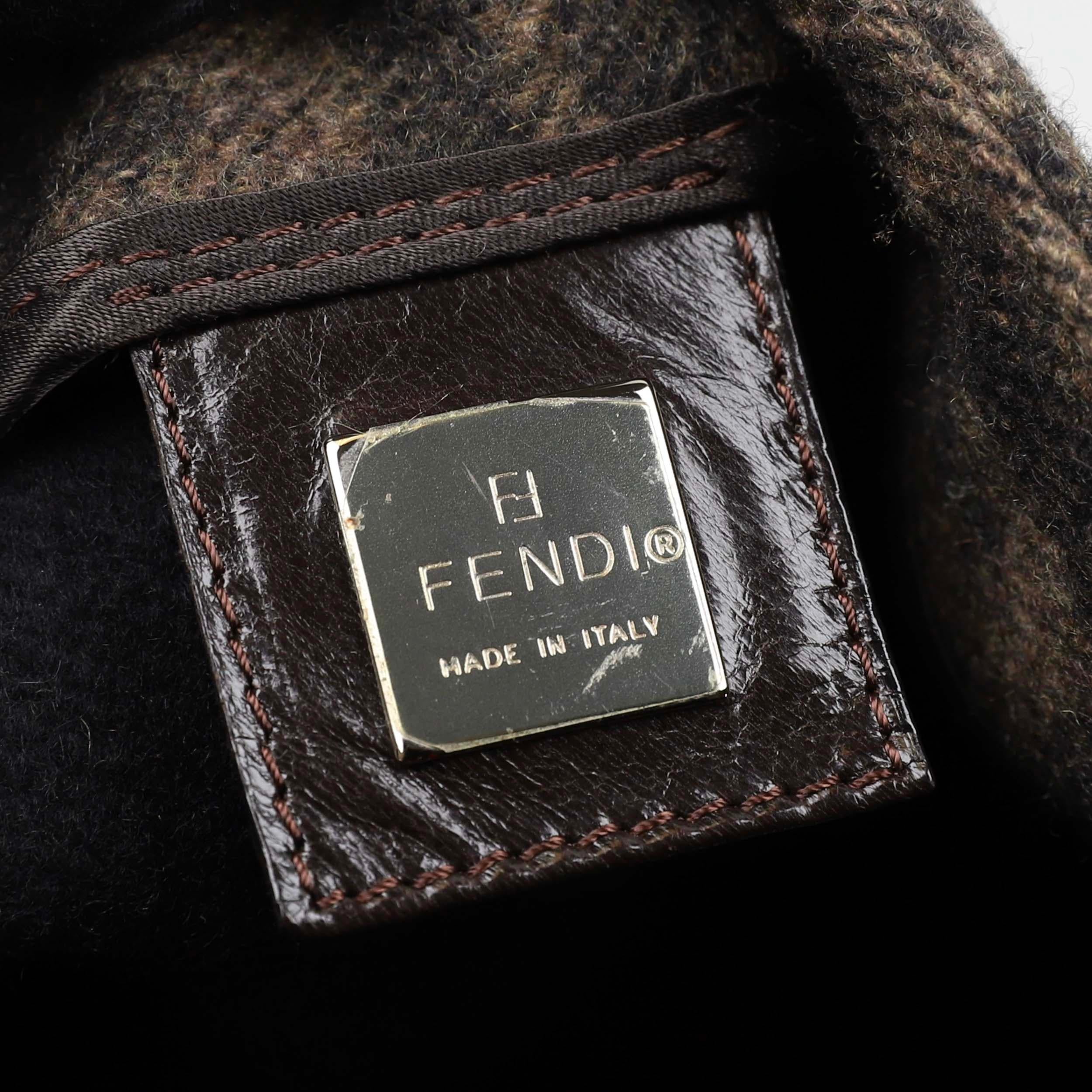 Fendi Mamma Baguette wool handbag 4