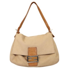 Fendi Mamma Baguette wool handbag