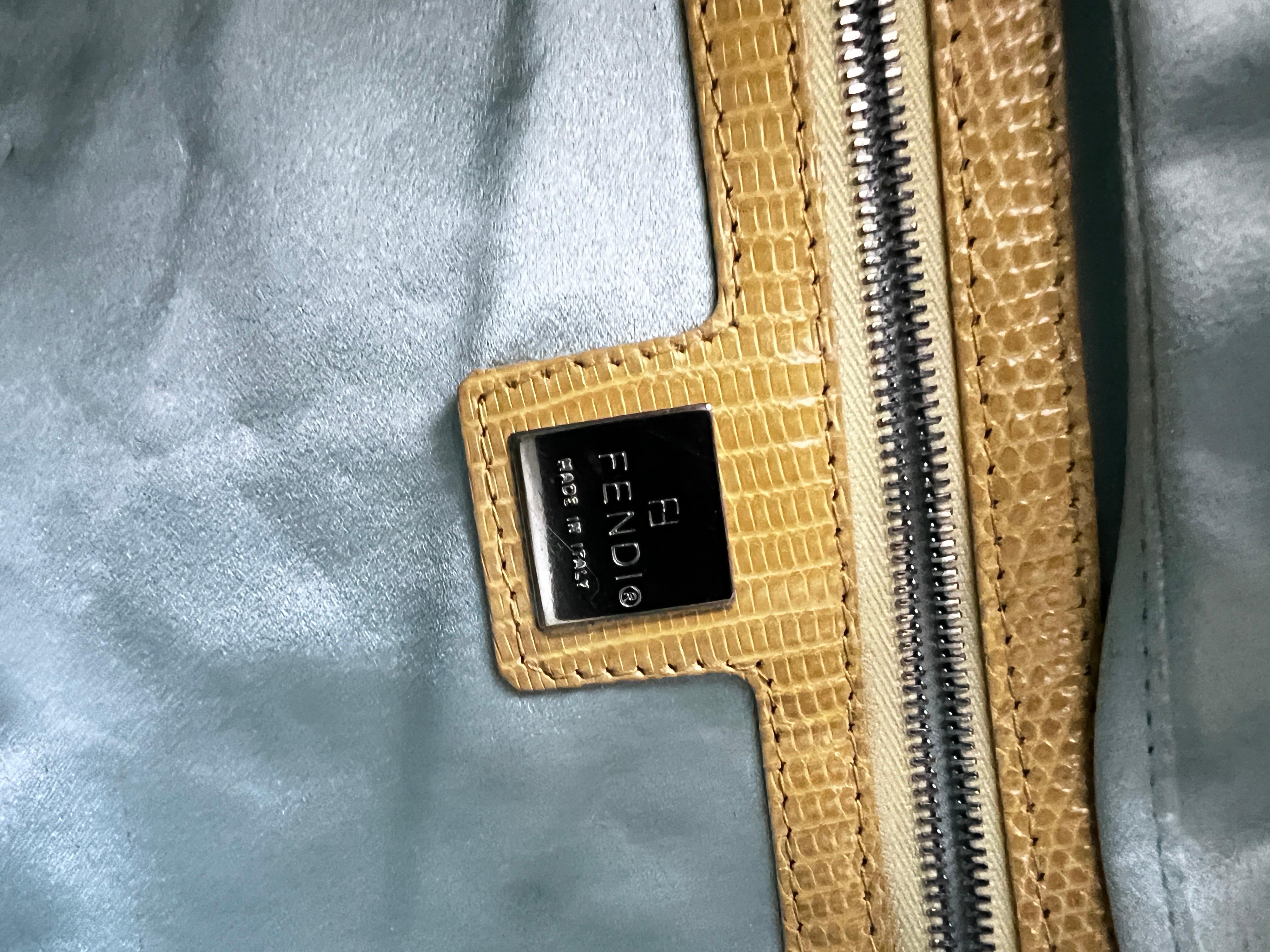 Fendi Mamma size embroidered beaded baguette 2