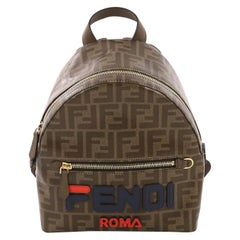 Fendi Mania Logo Backpack Zucca Coated Canvas