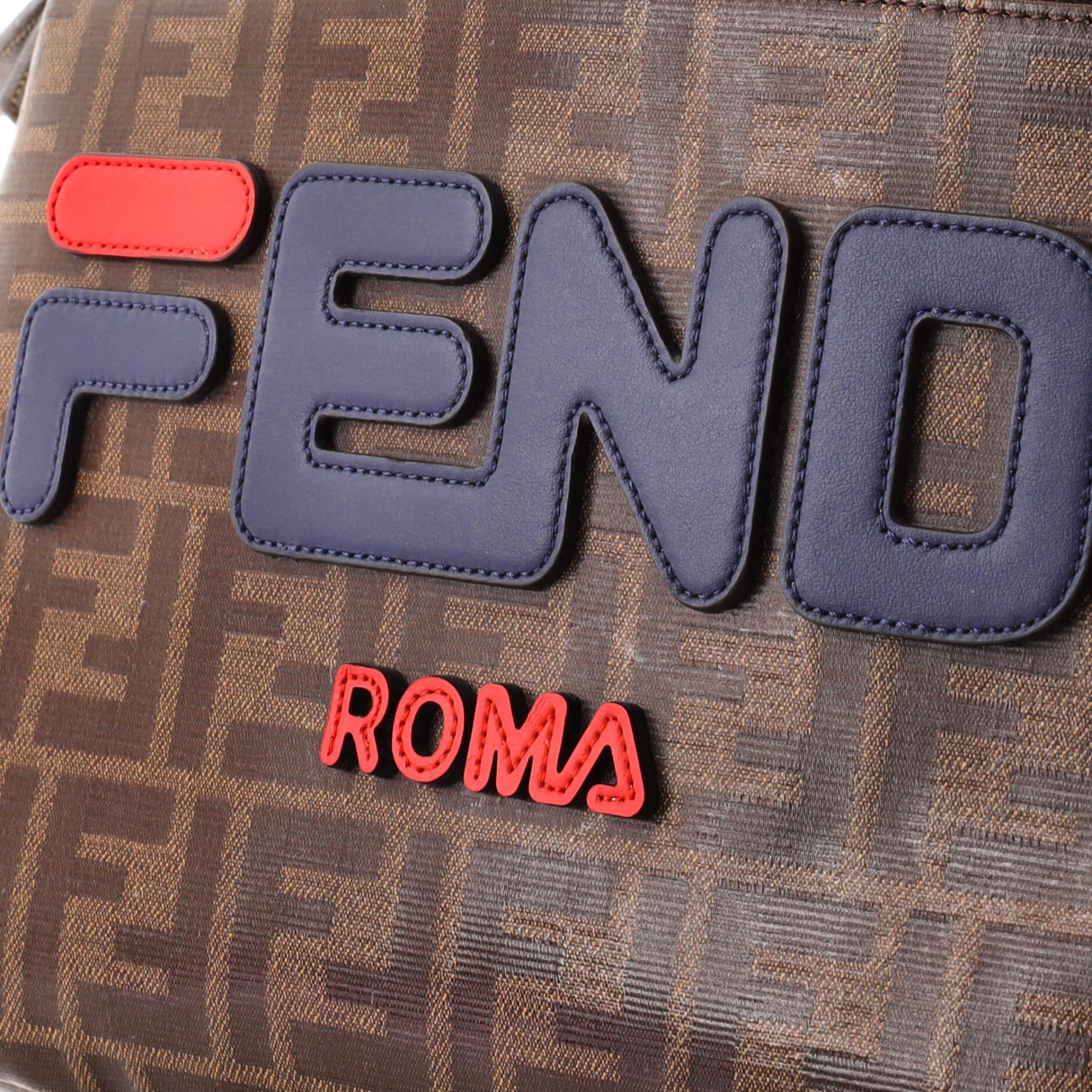 Fendi Mania Logo Backpack Zucca Coated Canvas Medium 2
