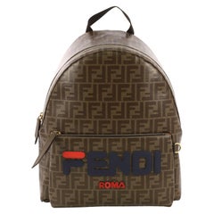 Fendi Mania Logo Backpack Zucca Coated Canvas Medium