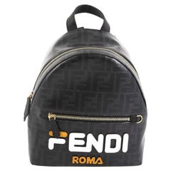 Fendi Mania Logo Backpack Zucca Coated Canvas Mini 