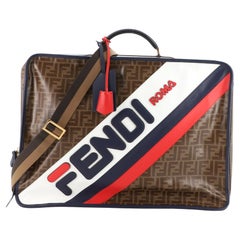 Fendi Mania Logo Travel Bag Zucca Coated Canvas XL