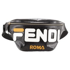 Fendi Mania Logo Waist Bag Zucca Coated Canvas