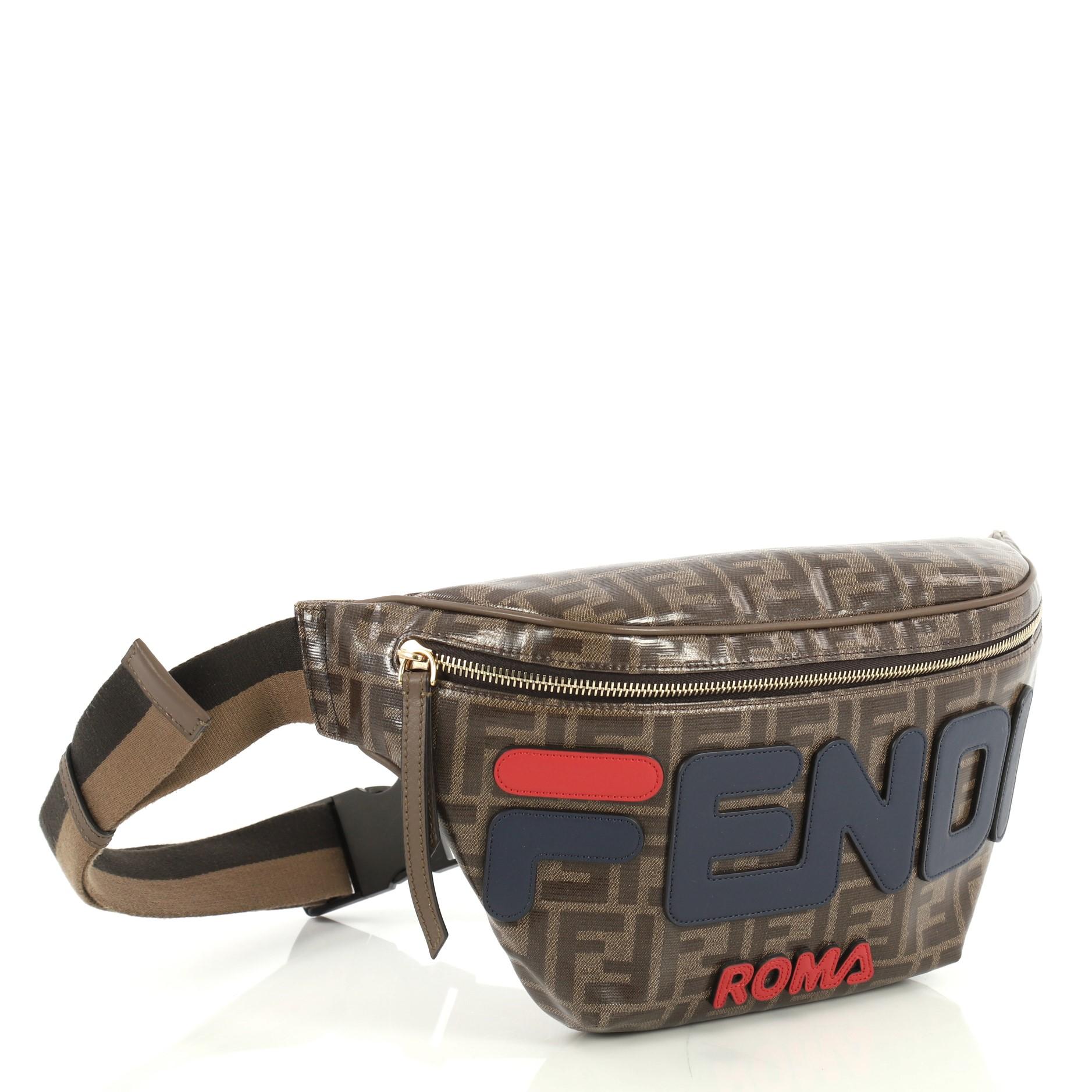 Fendi Mania Waist Bag Zucca Coated Canvas At 1stdibs