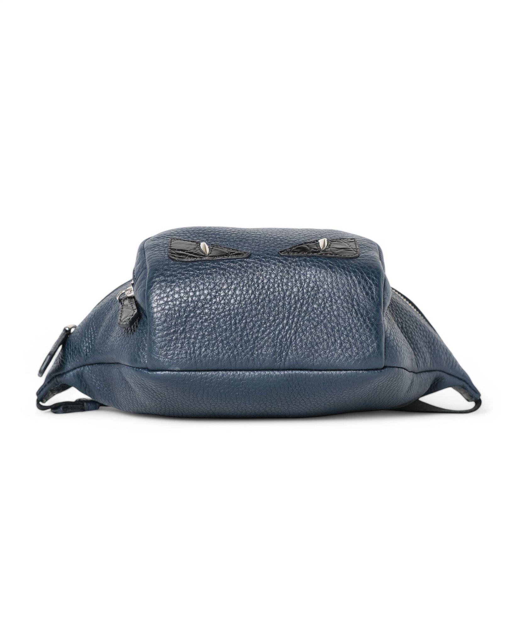 Fendi Fanny Pack Monster Eye Small Night Blue For Sale 8