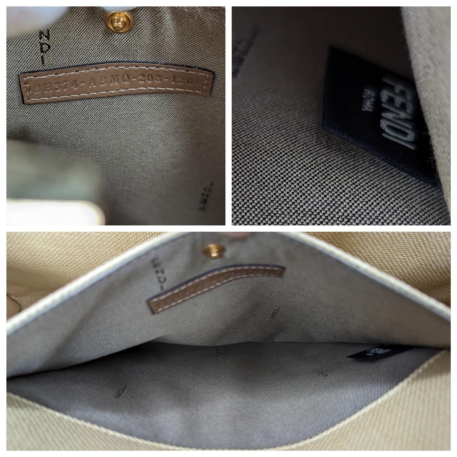 Fendi Medium FF Beige Canvas Peekaboo X-Tote 4