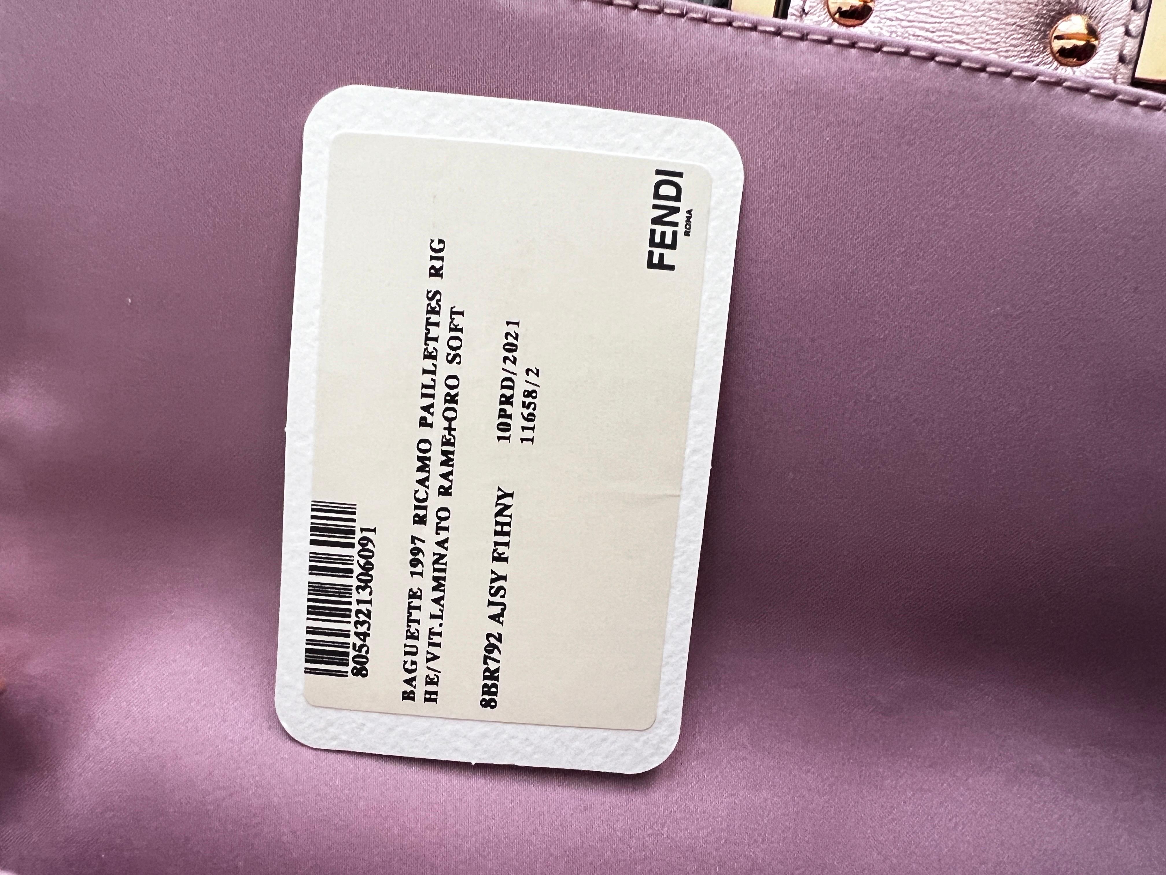 FENDI Medium Sequin Re-Edition 1997 Baguette Shoulder Bag 1