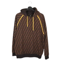 Fendi Herren Kapuzenpulli FF Monogram Größe XXL, S14566