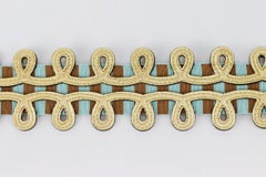 Fendi Metallic Leather And Canvas Bag Strap